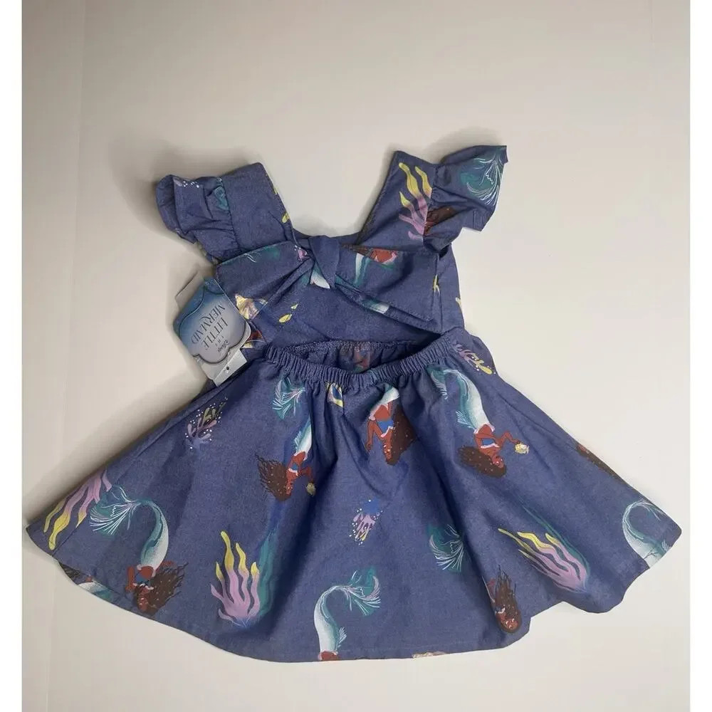 NWT Size 2T Disney Princess Little Mermaid Ariel Blue Dress Toddler Girls